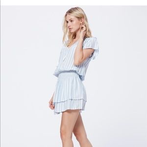 NWT PAIGE Cristina Dress- ice blue cove stripe